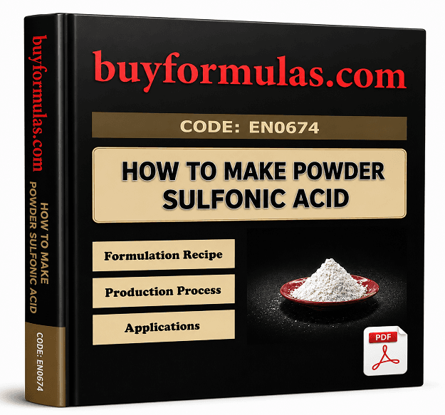 How to make powder sulfonic acid
