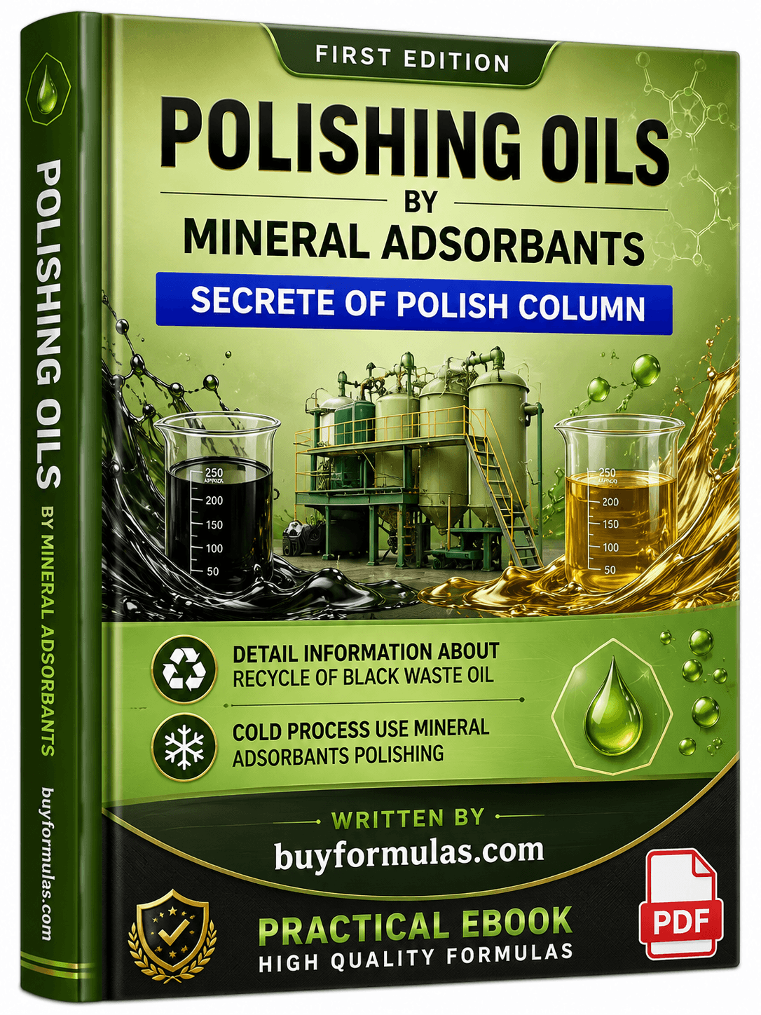 Recycling lube oil use mineral polishing adsorbents 