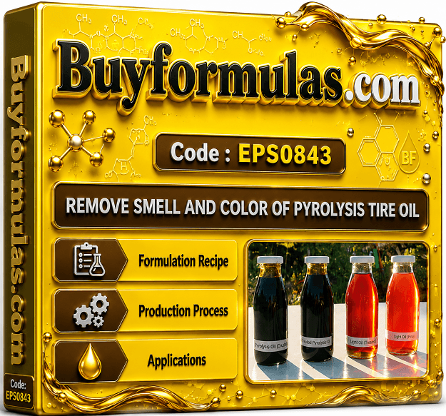 Remove smell and color of pyrolysis tire oil without clay and acid