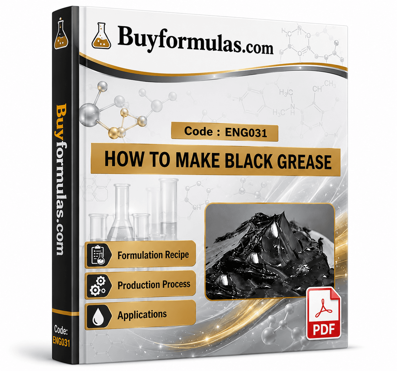Making black grease from waste oil