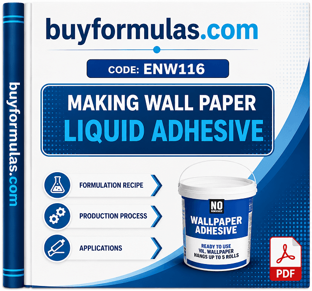 Making wall paper adhesive glue