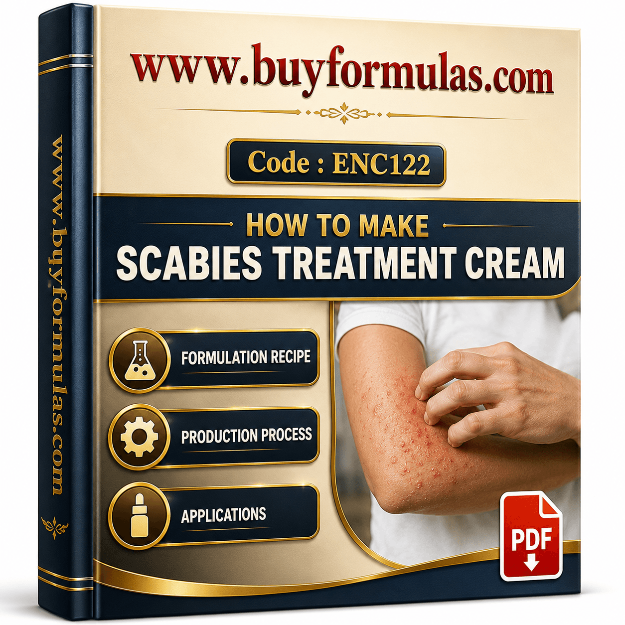 Scabies treatment cream