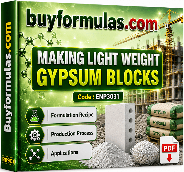 How to make light weight gypsum block