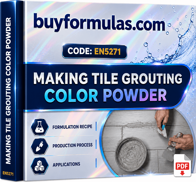 How to make colored tile grouting powder