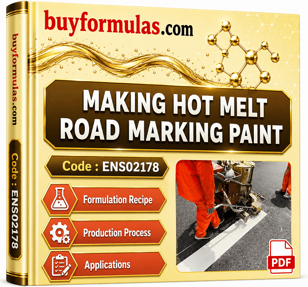 Making hot melt road marking paint