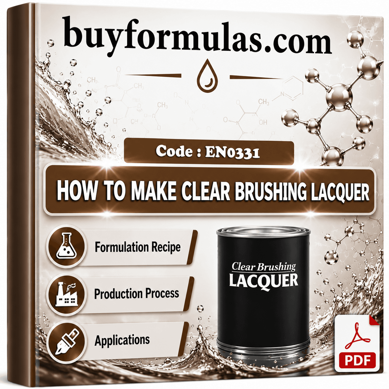 How to make clear brushing lacquer