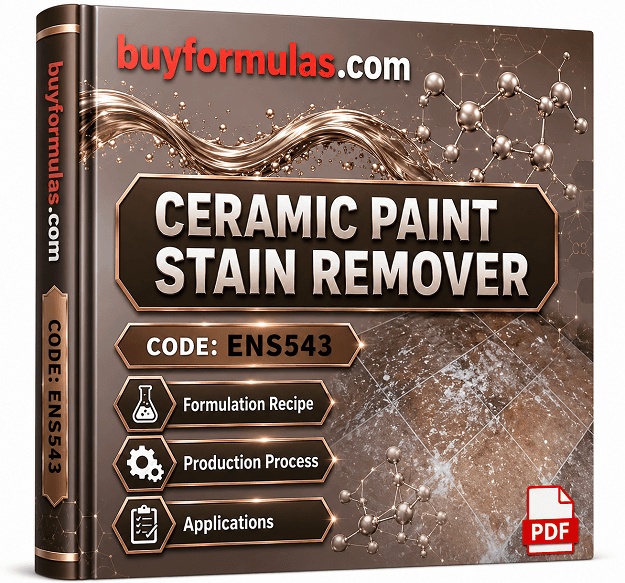 Make ceramic paint stain remover 