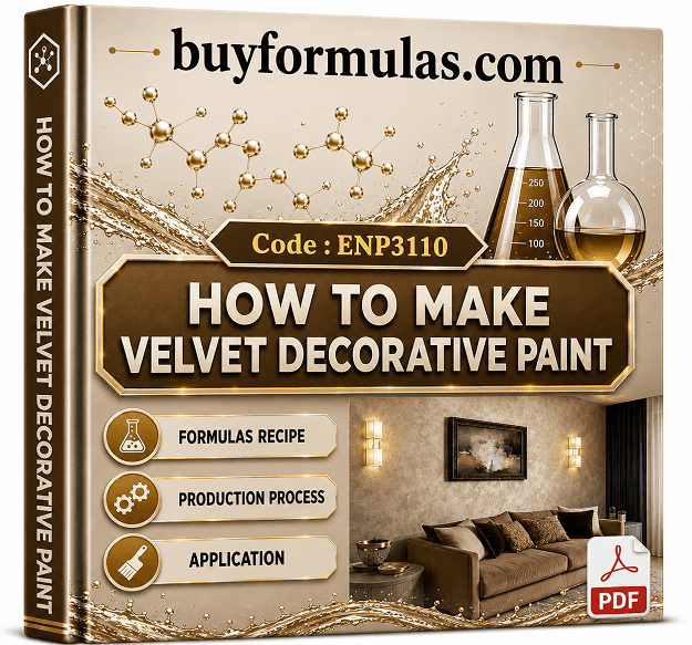 Making decorative velvet paint