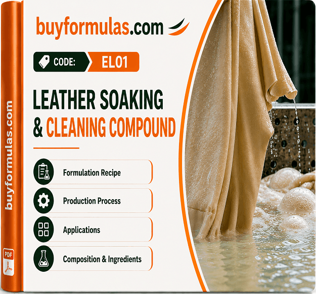 Making leather soaking and cleaning agent