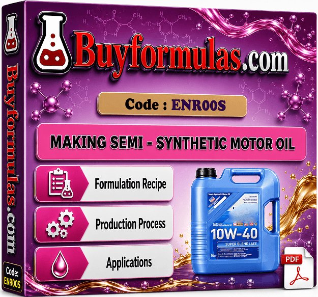 Making semi synthetic engine oil grade SAE 10W-40