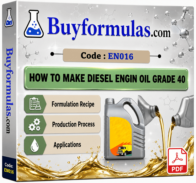 How to make diesel engine oil grade CD SAE 30, SAE 40, SAE 50
