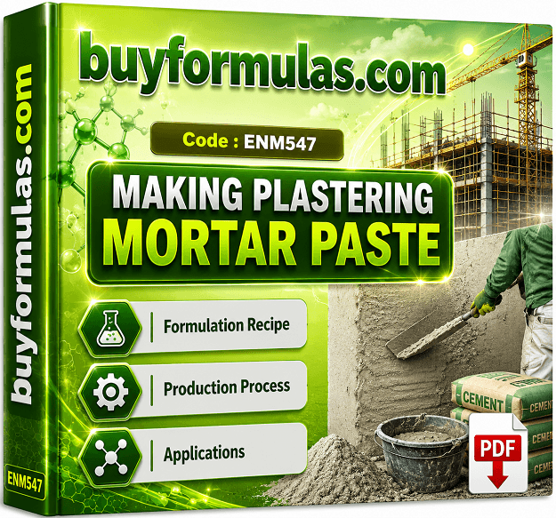 Making machine plaster paste for interior application