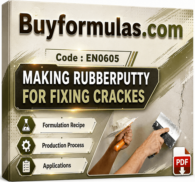 Making rubber crack putty