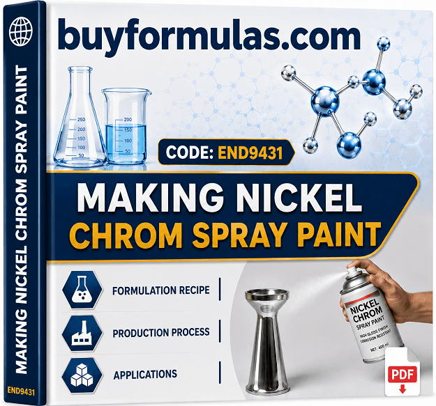 Making chrome effect spray aerosol paint