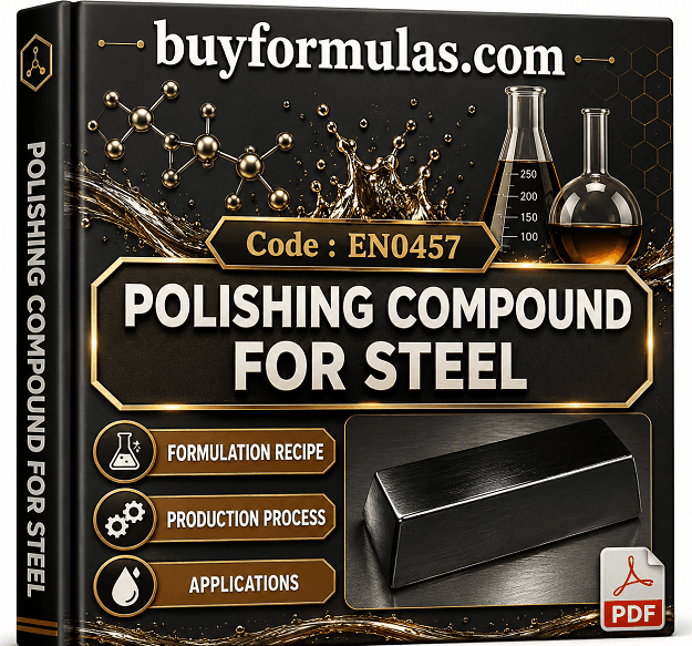 Metal polishing compound for steels