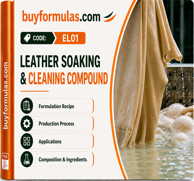 Making leather soaking and cleaning agent