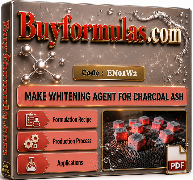 How to make whitening agent powder for charcoal cubes