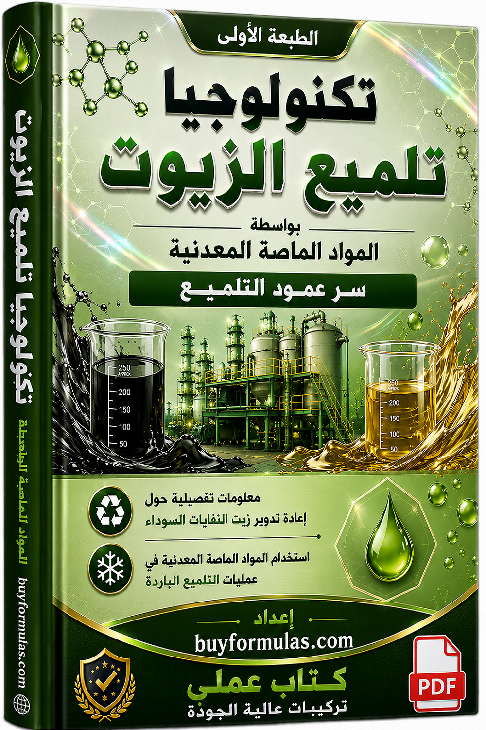 كتاب تلميع الزيت المكرر باستعمال وحده التلميع المحتويه على مواد معدنيه ماصه 