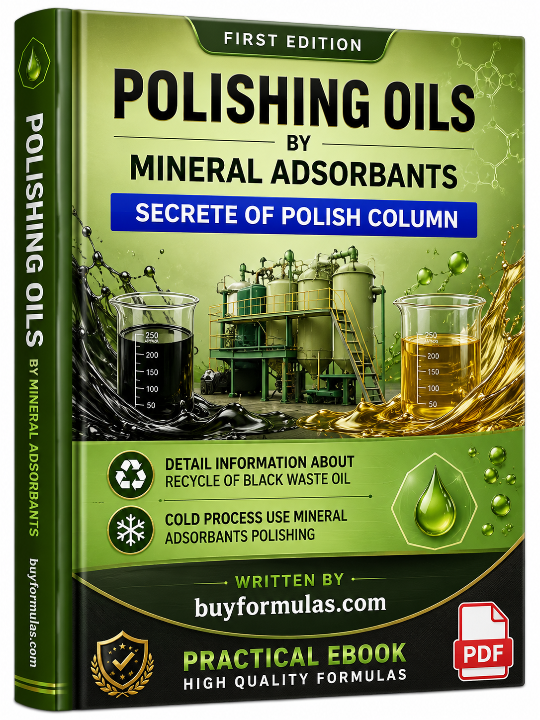 Recycling lube oil use mineral polishing adsorbents 