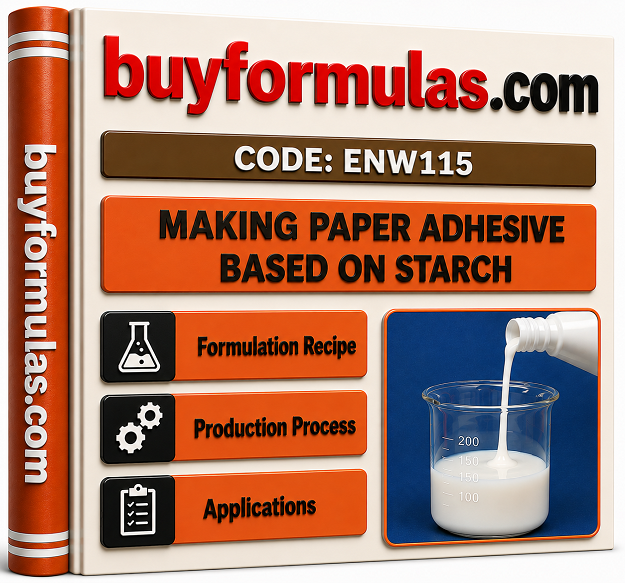 Making starch paper and paper derivatives adhesive glue
