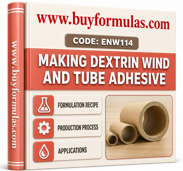 Making dextrin wind and tube cardboard adhesive