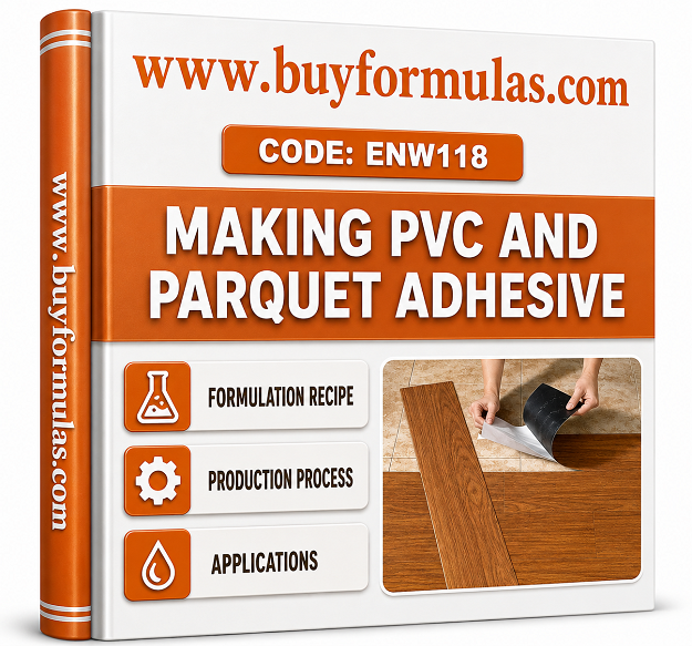 Making parquet and pvc tile adhesive 