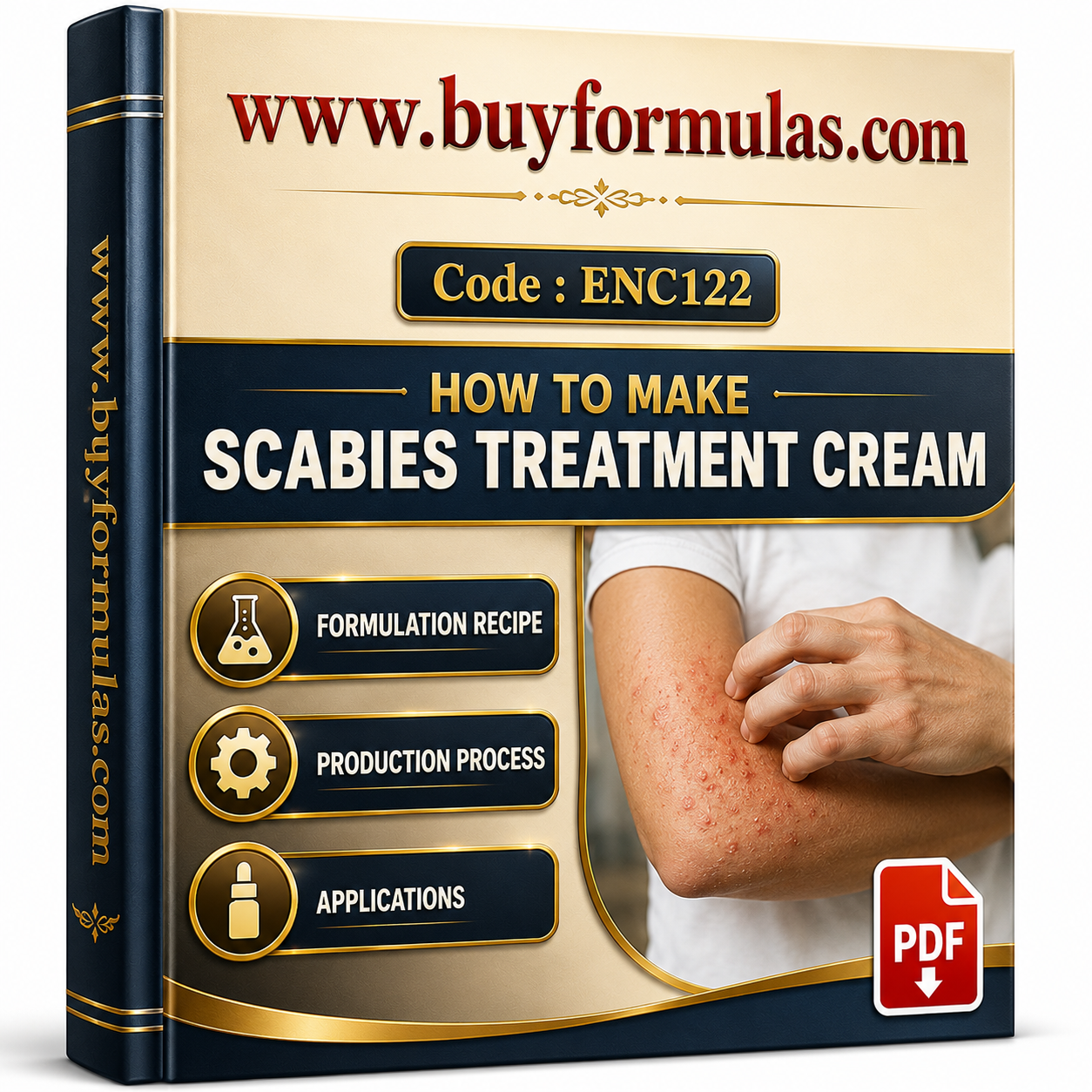 Scabies treatment cream
