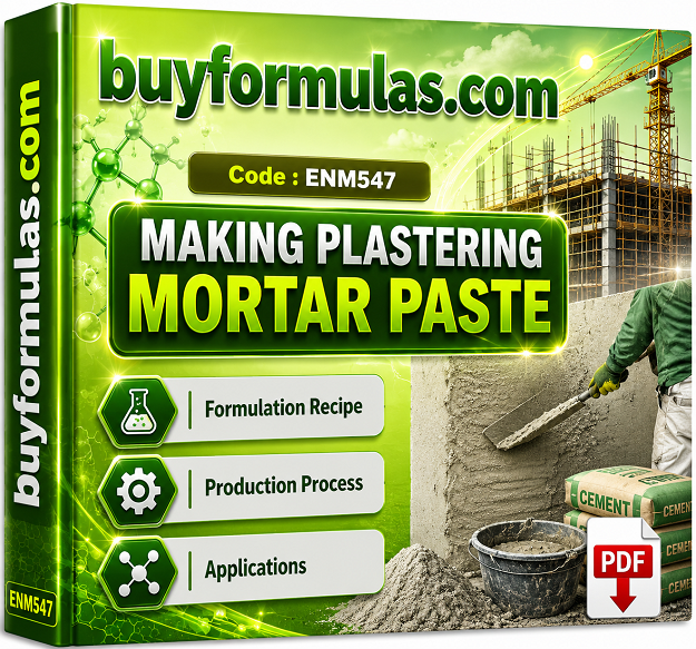 Making machine plaster paste for interior application