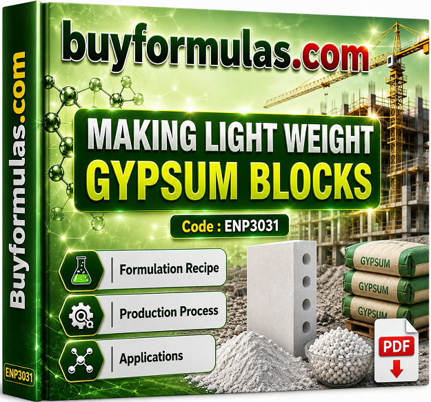 How to make light weight gypsum block