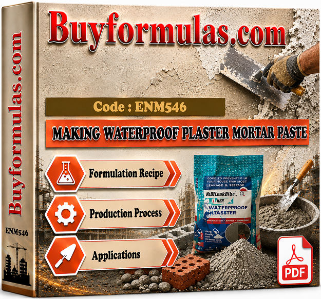 Making waterproof plastering powder