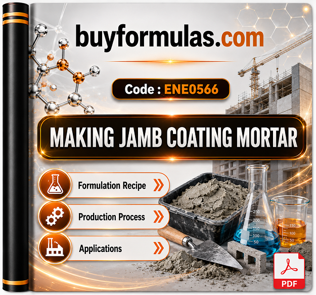 Making jamb coating mortar paste