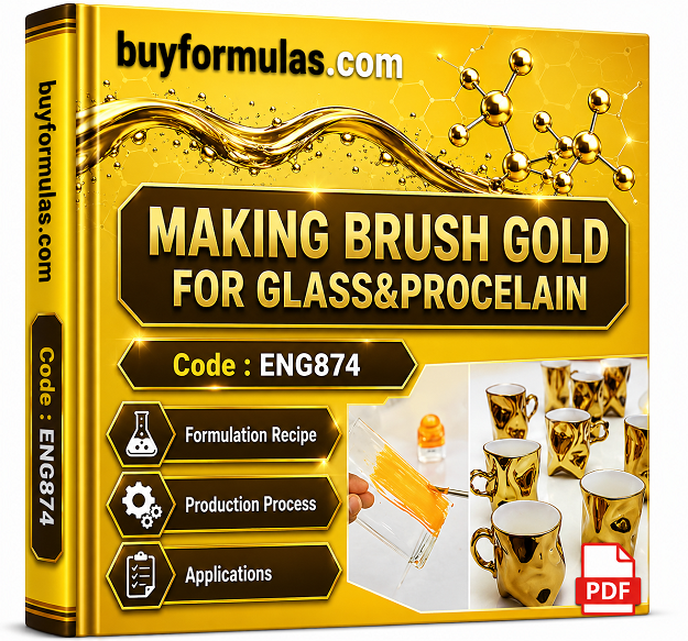 Making brushing gold paint for glass and porcelain 