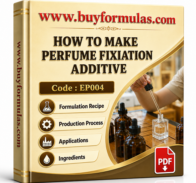 How to make perfume fixative additive 	