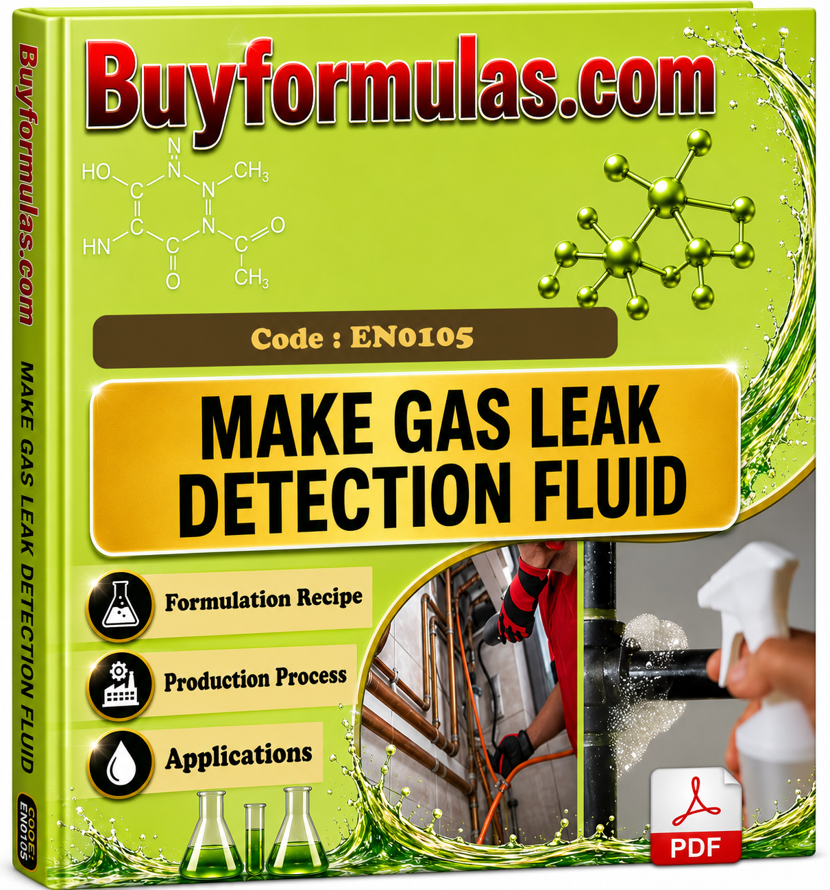 How to make gas leak detection fluid