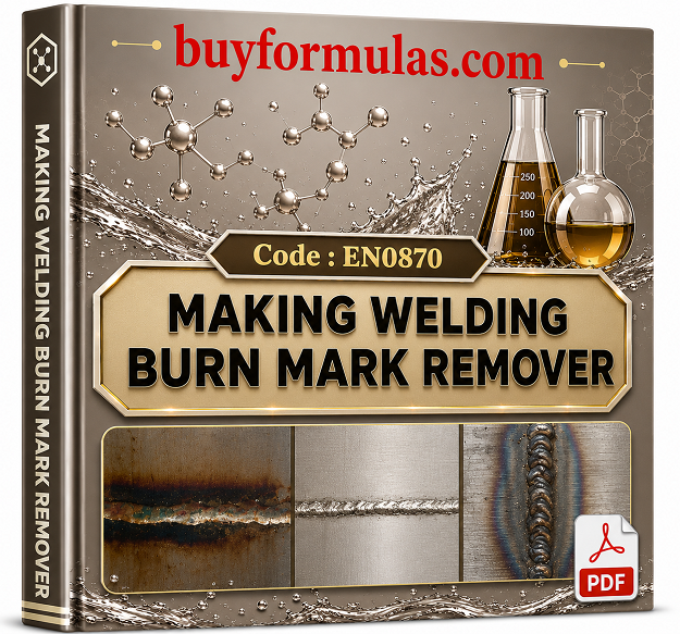 Making welding burn mark remover for metals