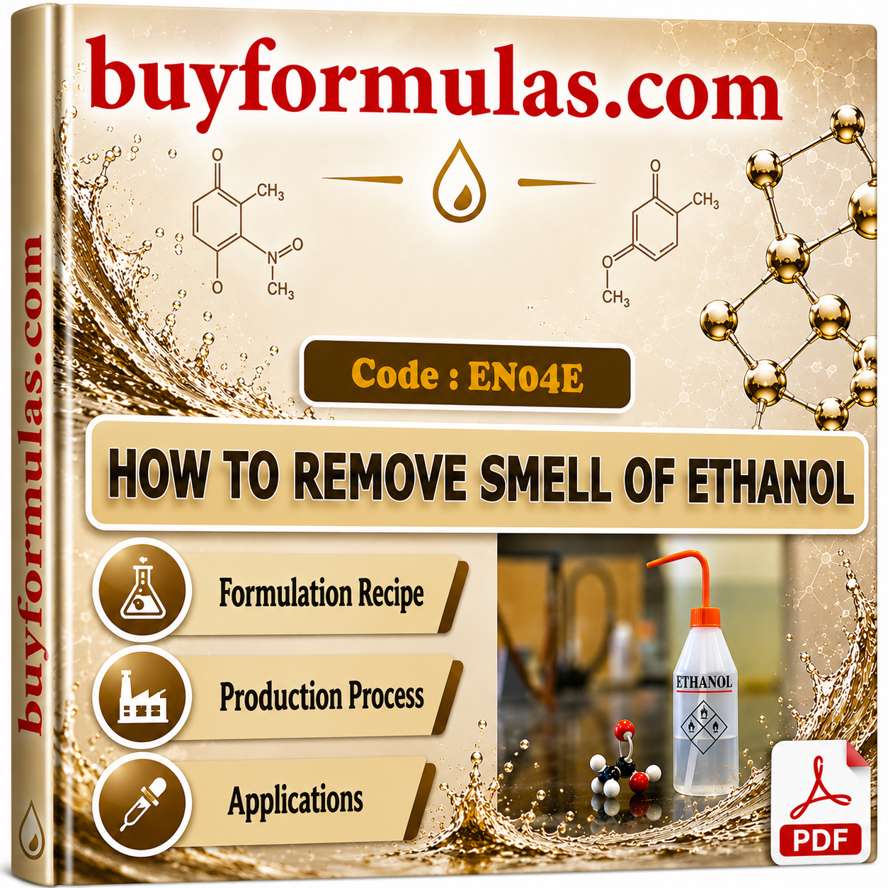 How to remove smell of ethanol alcohol