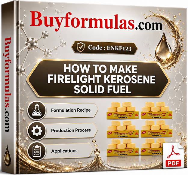 Making kerosene fire light solid fuel cubes	